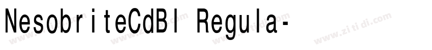 NesobriteCdBl Regula字体转换